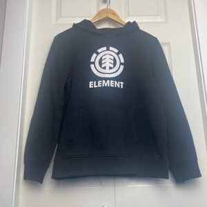 Element Logo Hoodie Black Size Medium